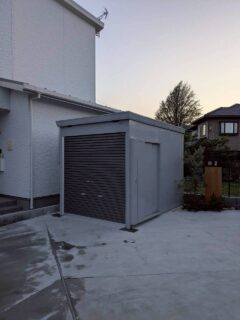 バイク倉庫・立水栓工事